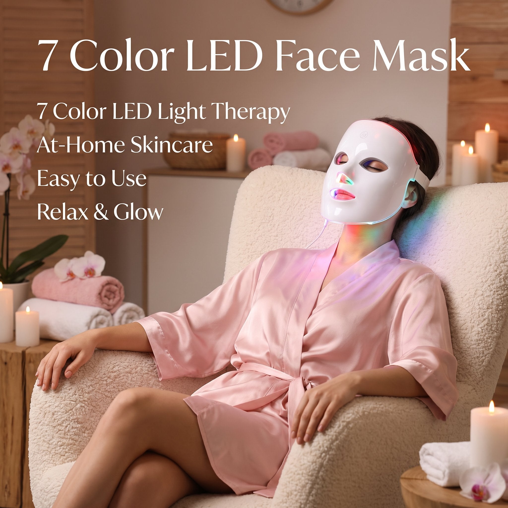 7-Color LED Light Therapy Face Mask