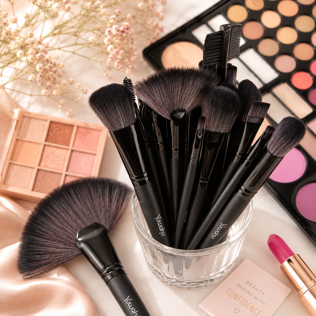 32pcs Facial Eye Shadow Eyeliner Foundation Makeup Brush Set