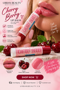Lip Balm-All Natural Lip Balm-Cherry Berry Lip Balm-Lip Gloss