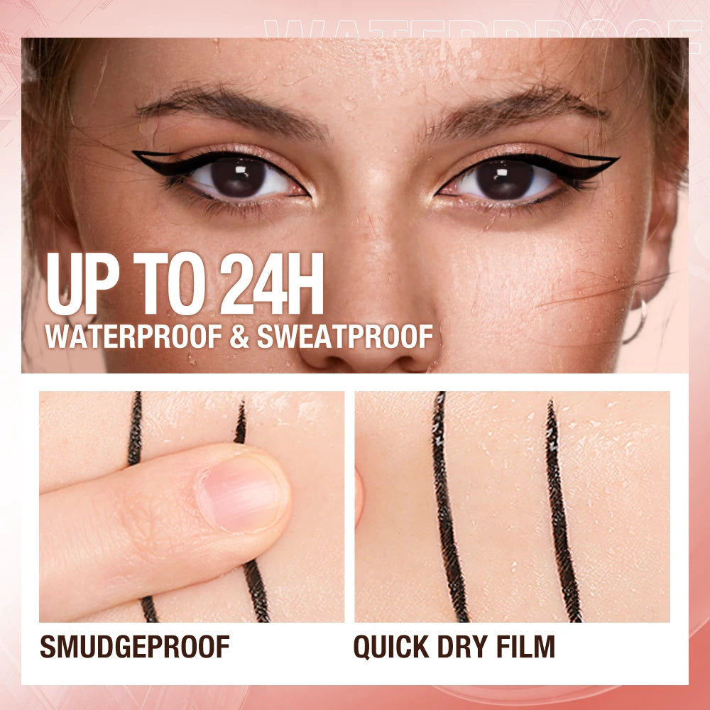 O.TWO.O Eyeliner Pencil Liquid Eye Liner Waterproof Smudge Proof Quick