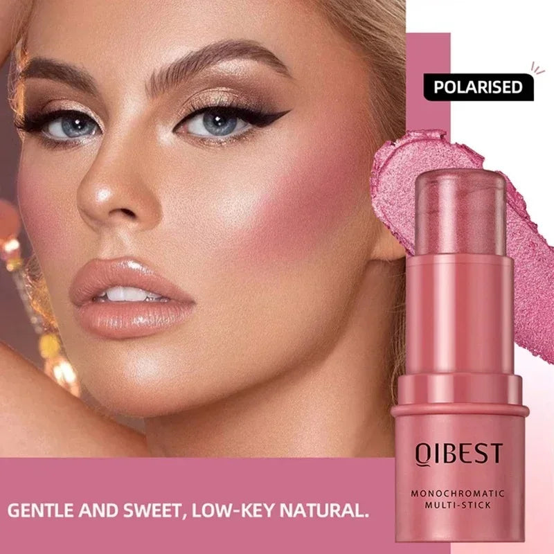 3-in-1 Cheek Blush Stick Lip Tinted Eyes Cheek Lips Brighten Cream
