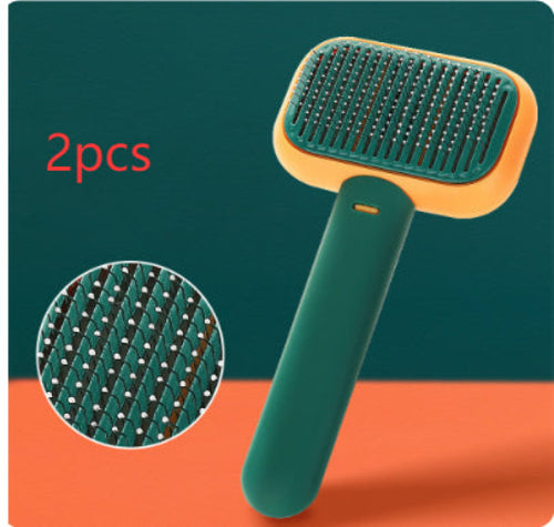Nouvelle brosse pour animaux de compagnie (chat/chien) pour le massage du poil, peigne démêlant, toilettage